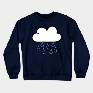 Rainy Cloud Design (Navy) Crewneck Sweatshirt